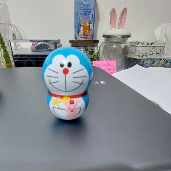 Super Cute Doraemon Ding Dong Mini Figurine Toy Kids Cartoon Anime Cutie Blue - Picture 2 of 5